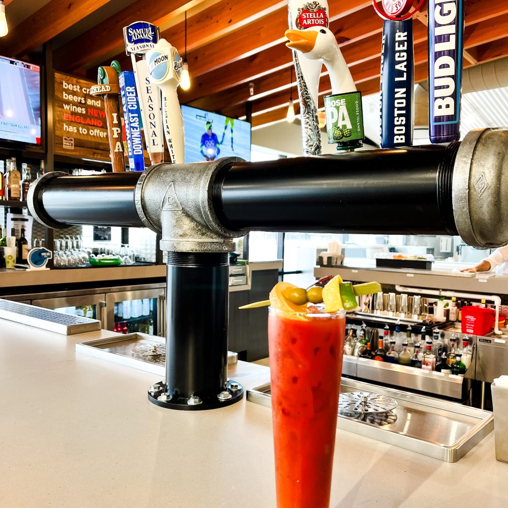 Boston Public Market Bar Bloody Mary and beer taps