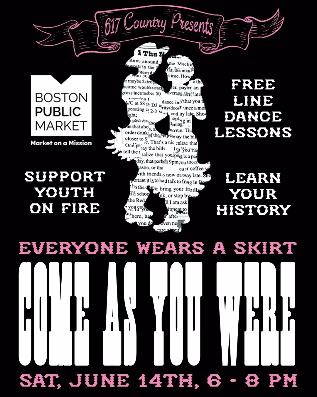 617Country Queer Line Dancing Flyer 617Country Line Dancing Come As You Were