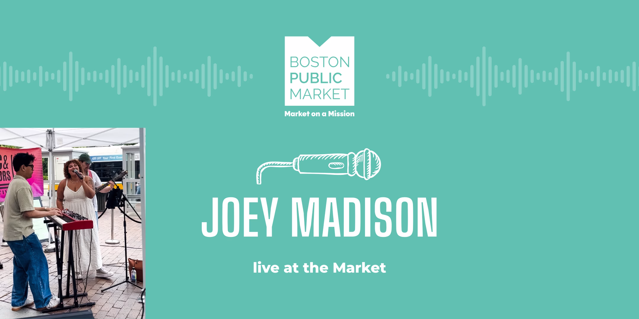 joey madison live at the boston public market