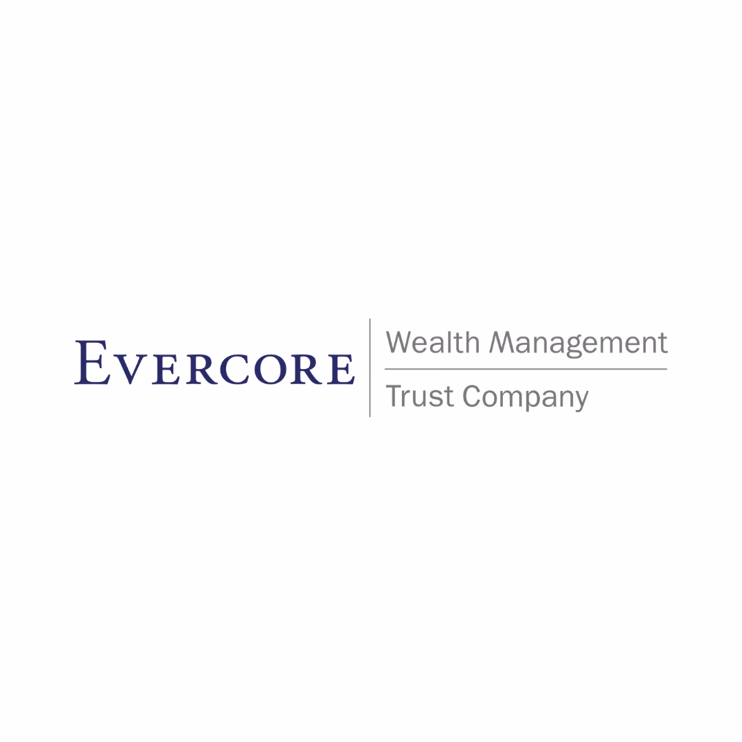 Evercore Wealth Management Trust Company logo navy blue and grey
